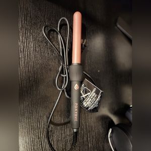 FOXYBAE 25mm Black Curling Wand with Rose Gold Colored Barrel